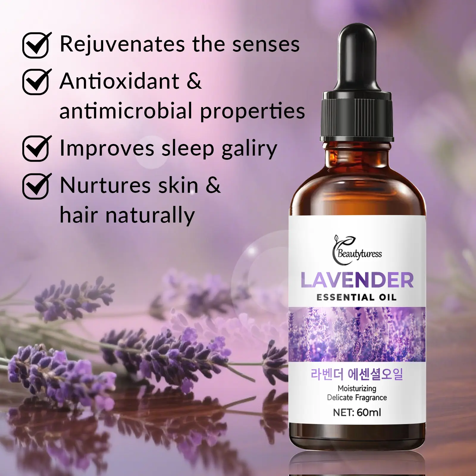 Lavender Peppermint Sandalwood Essential Oils Set Aromatherapy Diffuser Massage Fragrance Oil Collection