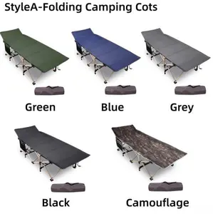 Folding Camping Cots, Cot for Adults Heavy Duty,Sturdy Portable Sleeping Cot for Outdoor Camp Office Use,Holds Up to 500 Lbs