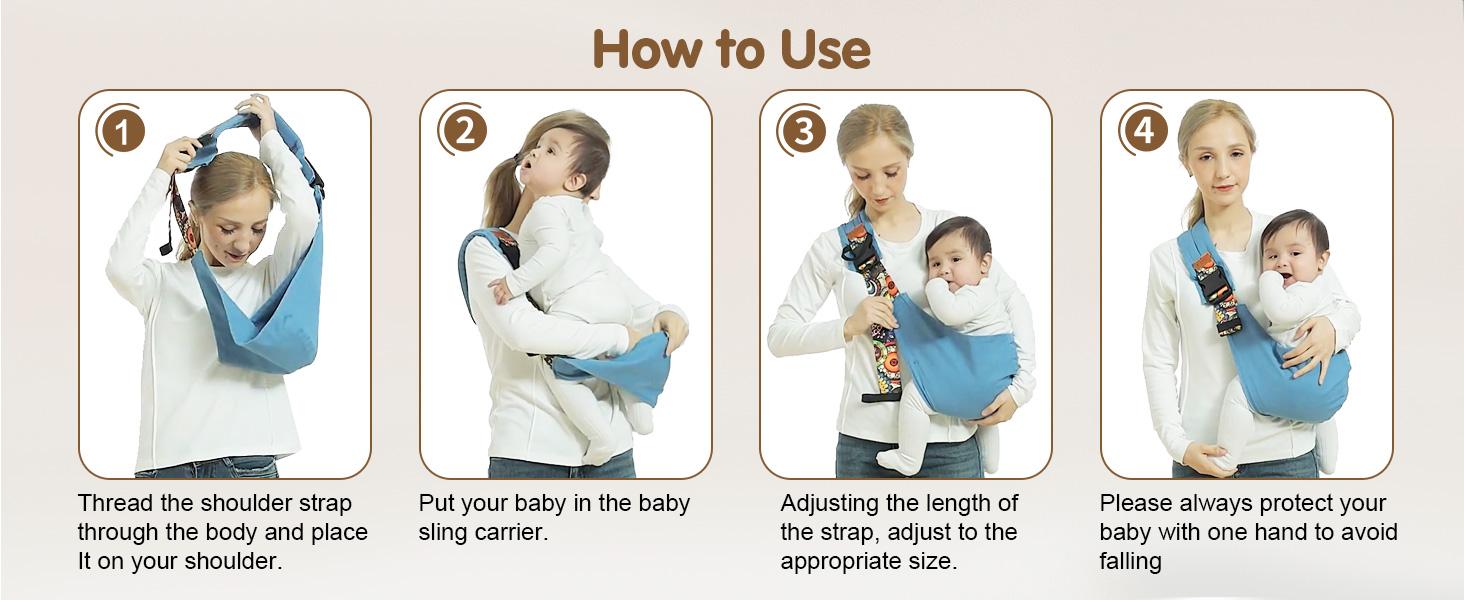 2026 New Baby Sling Carrier, Toddler Carrier, Portable and Lightweight Sling, Non-Slip Hip Seat Carrying 10-30lbs, Suitable for Travel Vacation Trip Outdoor Shopping Hiking Camping and Miami Beach Party, Mother's Day Gifts, Beach Day Essentials