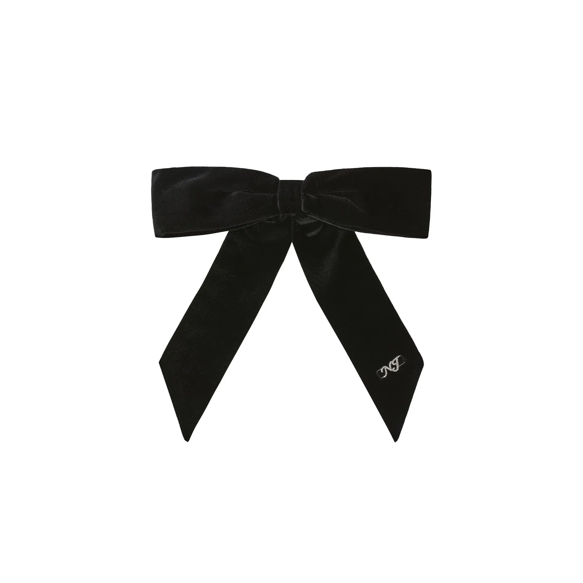 Mia Velvet Bow (Black)