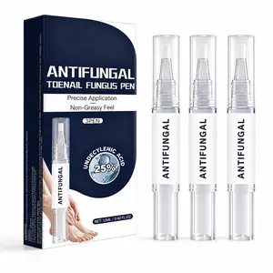 3-Pack Antifungal Toenail Pen, Nail Care Fungus Remover with 25% Undecylenic Acid & Cooling Mint Infused Formula, Precise Application, Non-Greasy Treatment for Thick, Fragile Toenails