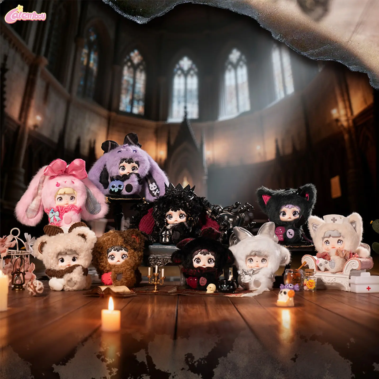Nommi × Heymi The Entwined Fate Series Plush Blind Box, Cute Mystery Collectible Soft Stuffed Keychain Plush Pendant for Backpack Bag Decoration, Birthday Christmas Gift
