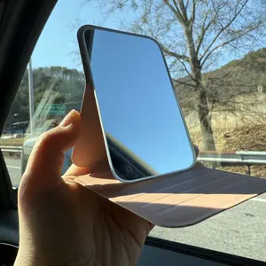 Portable Foldable Adjustable-Mini Mirror, Compact Folding Mirror for Dormitory & Office, Travel Makeup Mirror, Makeup Tool for Women & Girls #TOP PICKS