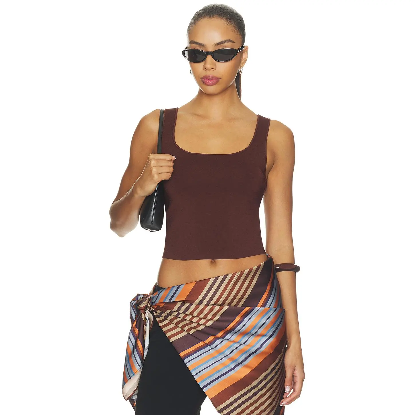 A.L.C. Farrah Tank in Maroon