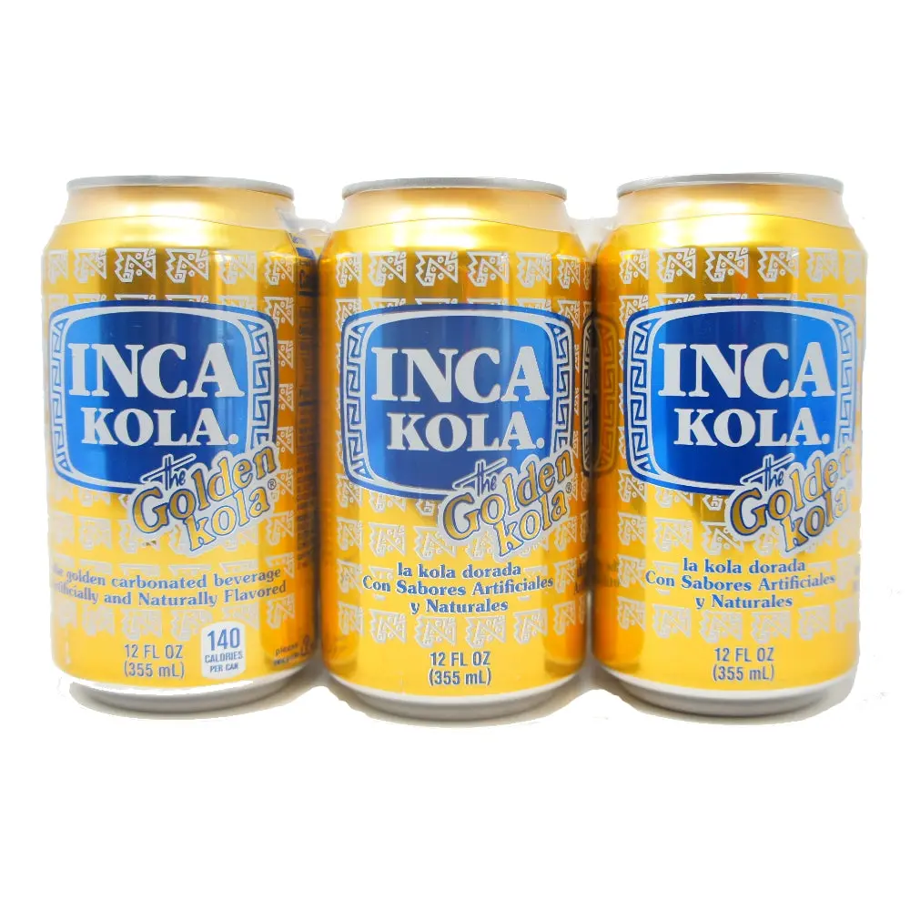 Inca Kola The Golden Kola – 6-Pack, 12 fl oz Cans, Authentic Sweet ...
