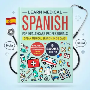 Learn Medical Spanish For Healthcare Professionals: 9Books in 1:Speak Medical Spanish in 30 Days!