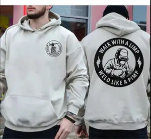 Welding Hoodie, Walk With A Limp Weld Like A Pimp Graphic Design, Unisex Pullover for Welders Tshirt, Hoodie and Sweatshirt