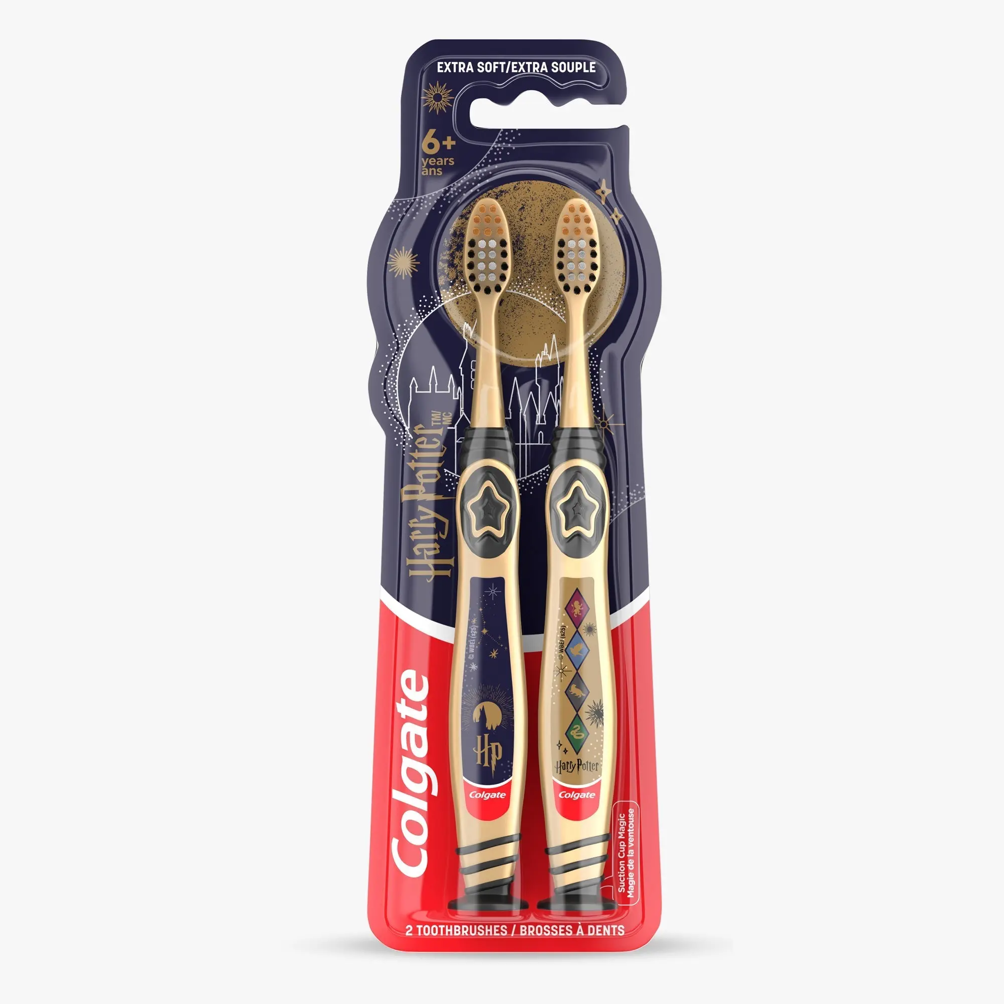 Colgate Harry Potter Manual Kids Toothbrush Pack, Extra Soft, 2 Pack