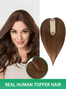 No Bangs Topper Human Hair Extension Sheets, 4x13 Invisible Breathable Inner Net, Options, Human Hair Straight, Natural Look, Comfortable Fit