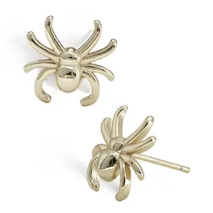 SONIA HOU Spider Halloween Stud Earrings - Sterling Silver | S925 Chic Trendy Exquisite Fashion Design Plated Stackable Accessory