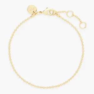 Mae Bracelet Bead Chain in Gold by Brook and York