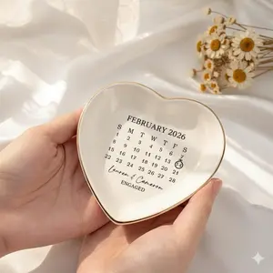 Personalized Couple Portrait Ring Dish,Custom Photo Ring Dish,Photo Ring Tray,Engage Gift For Her,Valentine's Day Gift For Wife Girlfriend