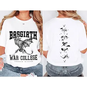 Basgiath War College T-shirt, Basgiath 2 Sided Tee, Dragon Riders Tee, Fly Or Die Tee, Riders Quadrant Tee, Fourth Wing Tee, Women Gift