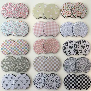 Neoprene Car Coasters | Set of 2 | Stylish Protection for Your Cup Holders