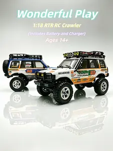 JXC 1/18 Scale 2.4GHz High Torque 4WD RC Crawler Toy - 4WD RC Crawling Car with Excellent Suspension, Shock Absorption, Realistic Mechanical Shifting, Dual-Speed Transmission, Multi-Function Lighting, 2 Li-ion Batteries, Ideal Kids' Birthday Gift, Toys