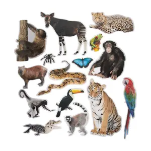4" - 18" Jumbo Realistic Rainforest Cardstock Cutouts - 15 Pc.