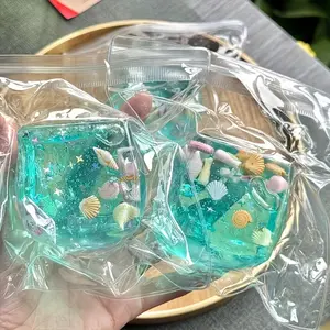 1pc Ocean Theme Fidget Gift, Stress Relief Fidgeting, Stress Relieving Accessory, with Seashells & Stars,Realistic Squeezeable,Durable,Birthdays, Parties