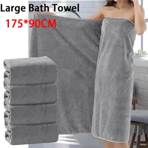 Large Bath Towels, 35.4×68.9inch Super Absorbent Soft Lightweight Quick Drying Oversized Family Shares Towels,Home Good Comfortable Bathrobe Hotel Bathroom Spa Gray