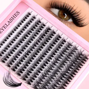 30D False Eyelashes, D Curl Fluffy Lashes, Multiple Lengths, Non-Toxic, Easy to Apply, Perfect for Home Makeup and Parties