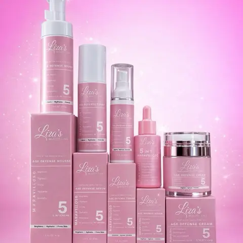 1595- Five Maravillosos Complete Skin Care Set - Age Defense Cream & Brightening Products for Enhanced Skin Care Routine - Essential Components for Skin Health
