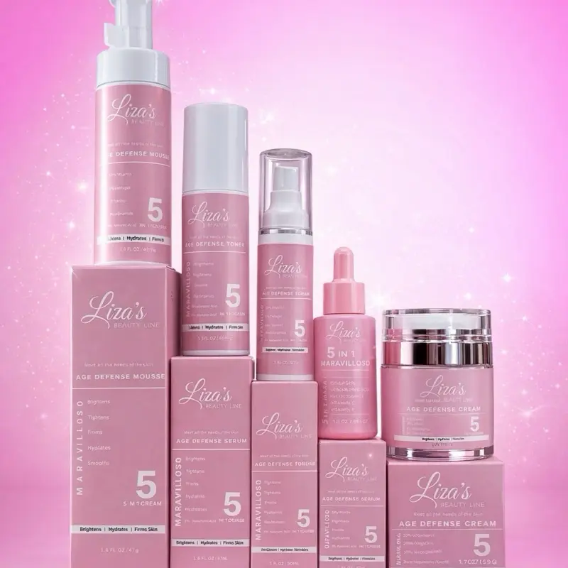 1595- Five Maravillosos Complete Skin Care Set - Age Defense Cream & Brightening Products for Enhanced Skin Care Routine - Essential Components for Skin Health