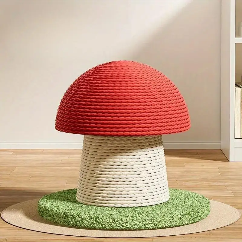 Mushroom Shape Cat Scratching Post, Cat Scratcher, Cat Teaser Toy, Interactive Cat Teasing Toy, Pet Supplies, Fun Indoor Cat Furniture