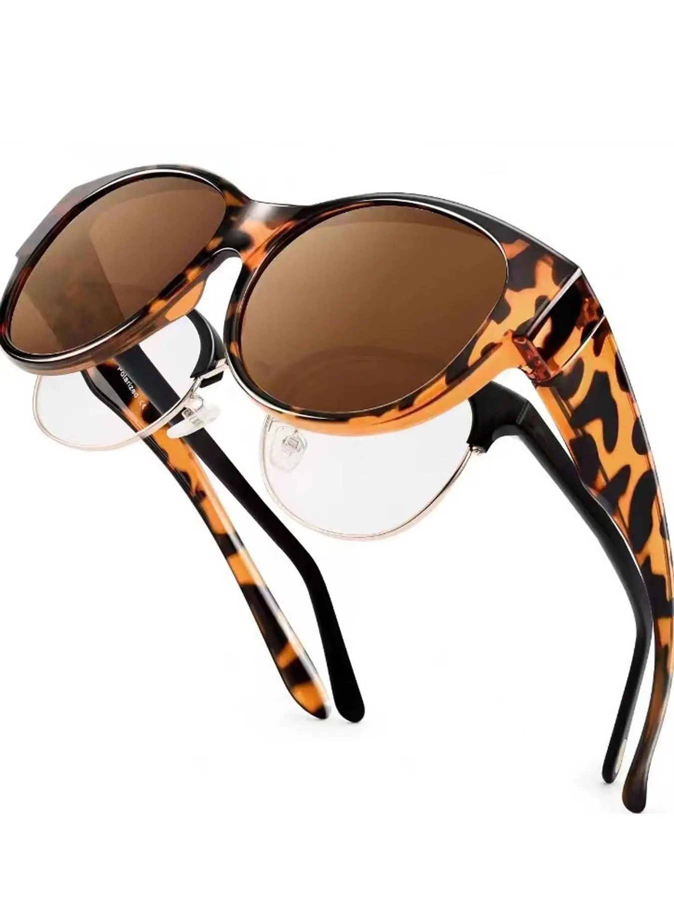 Leopard Pattern Sunglasses for Everyday Use, Trendy Casual Frames Sunglasses for Outdoor Activities, Fashion Accessories for Outdoor Activities, Polarized Sunglasses, Chic Sunglasses