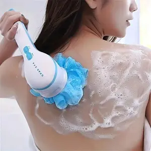 The Electric Shower Brush, Soft-Bristled Shower Brush, 5 Head Attachments, Long-Handled Handheld Body Brush, USB Charging Are All Delivered Within 2 Working Days. They Are Provided For Back And Full-Body Cleaning.