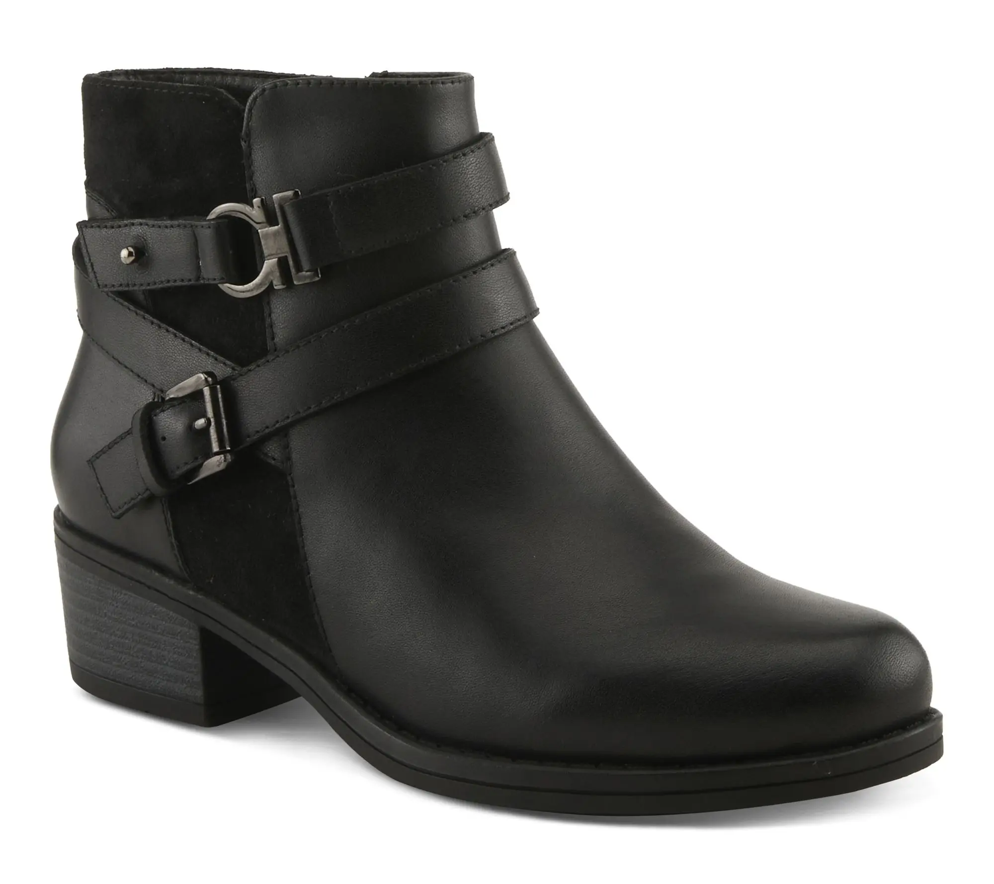 Spring Step Leather Combo Booties - Kochela
