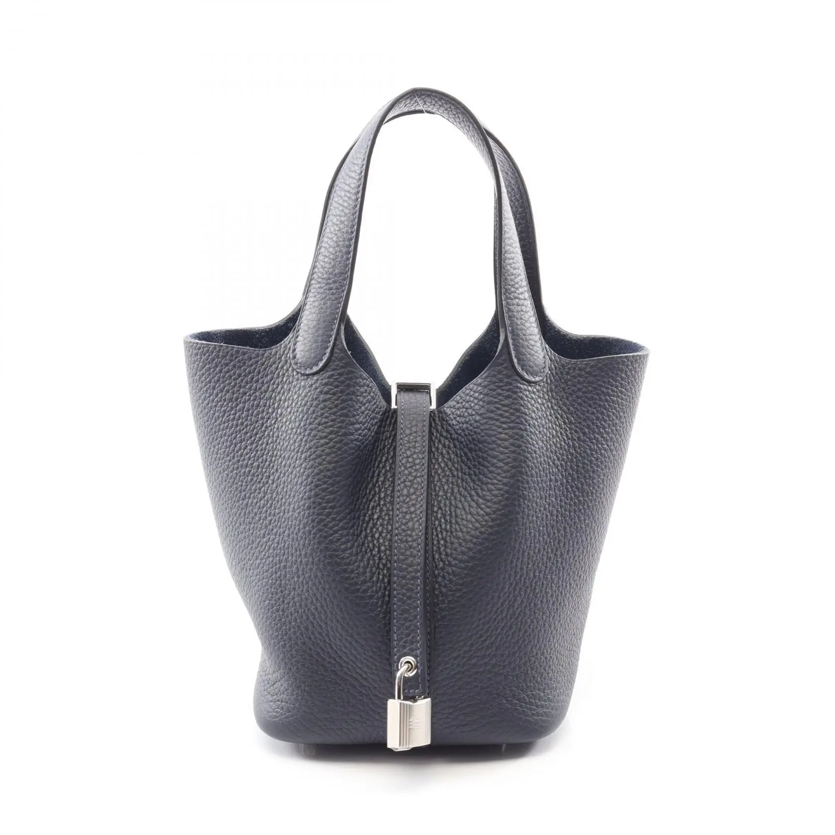 Pre-owned HERMÈS Calfskin Shoulder Bags Hermes Picotin Lock PM Taurillon Clemence Handbag