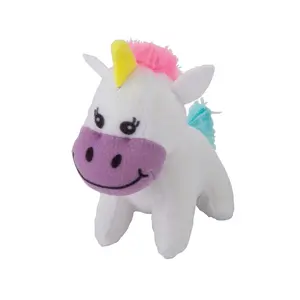 Happy White Stuffed Unicorns - 12 Pc.