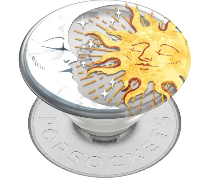 ​​​​PopSockets Phone Grip with Expanding Kickstand, Adhesive Grip - Sun and Moon