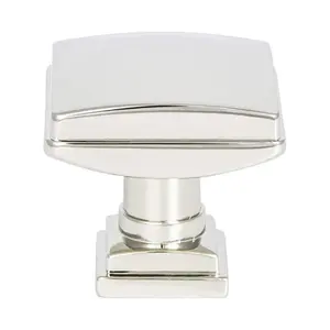 Berenson  1.25 in. Tailored Traditional Knob, Polished Nickel
