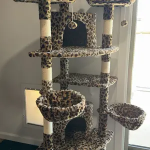 HOOMIC 73-Inch Fan-Shaped Corner Cat Tree, Space-Saving Multi-Level Tower with Cozy Condos, Perches, Baskets & Sisal Scratching Posts – Indoor Cat Activity Center#TikTokShopDealsforYouDays#DealsforYouDays#Summervibes#Summergarden