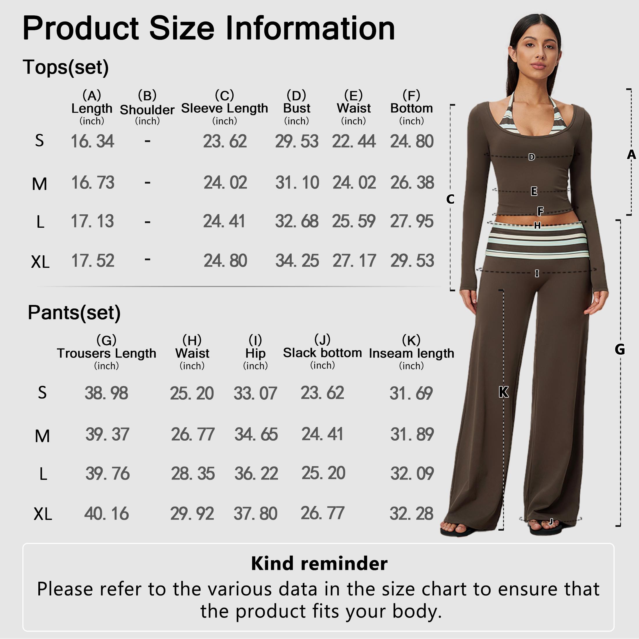 GIAFIRE Women’s Autumn 2-Piece Yoga Sportswear Set - U-neck Paneled Halter Long-Sleeve Top, High-Waisted Wide-Leg Slight Flare Pants, Highly Elastic Soft Breathable Quick-Drying Activewear for Pilates, Outdoor Sport