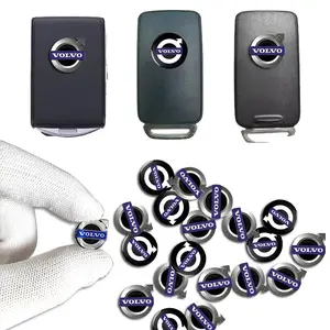5/10Pcs 14mm Car Aluminium Remote Key Stickers Badge Emblem Auto Accessories For Volvo XC90 V90 V60 XC60 V40 EC40 EX40 S80 S60 S90 C40 XC40 V70 XC70 C30 C70 EX90 Rdesign