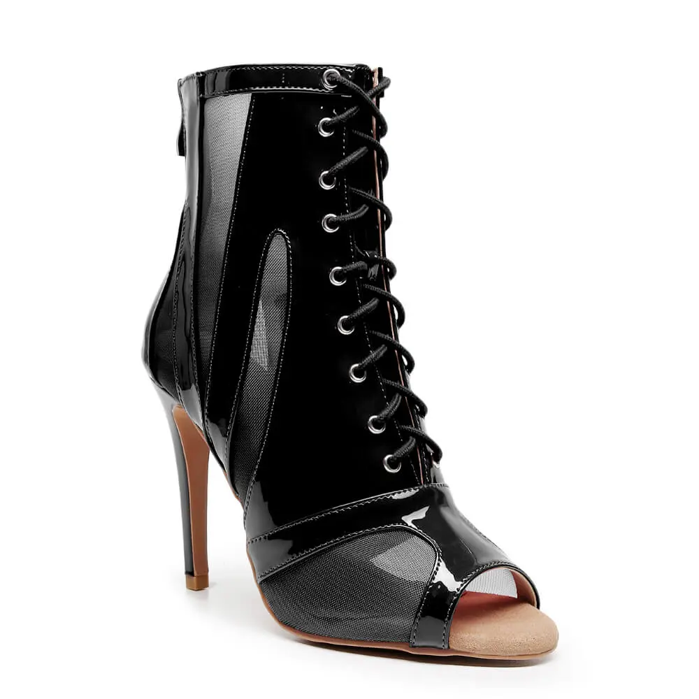 Marley - Black Vegan Patent - Street Sole