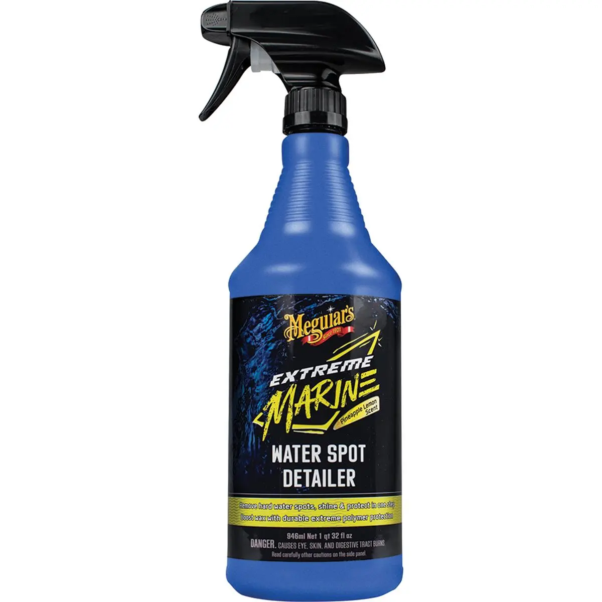 Meguiars Extreme Marine Water Spot Detailer Spray - 2 lbs Gel Water Spot Fix Cleaner, Adds Advanced Polymer Protection, Beautifies Painted & Stainless Steel Surfaces, Enhances Fiberglass Surfaces, Beautifies Surfaces