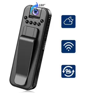 Portable 1080P Action Camera,Selfie Vlogging Camera,Video Recording Camera,180° Rotataing Lens,Back Clip,For Outdoor Activities Recording,USB Rechargeable,Wide Angle,Wifi Hotspot Connection,Birthday Gifts