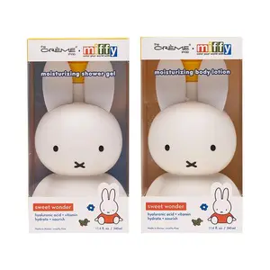 The Crème Shop x Miffy Sweet Wonder Collection Hydrating Body Lotion & Shower Gel Bundle with Hyaluronic Acid Vitamin C Gentle Nourishing Strawberry Fragrance Cream Moisturizing Set Daily Moisturize Moisturizer Moisture