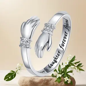 Step Forward Hug Ring  Women, Adjustable Hand Rings  Her, Birthday Anniversary Christmas Thanksgiving Day Gift Jewelry for(Sheet)
