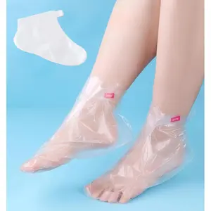 200pcs Disposable Transparent Moisturizing Foot Mask, Pe Plastic Foot Care, Soft Comfortable, Daily Use, No Fragrance, Hand and Foot Care