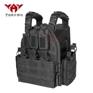 YAKEDA VT-6026-1 Quick Release Molle Plate Carrier Vest for Outdoor Shooting Tactical Gear Summer Essential Protective Equipment Molle Compatible