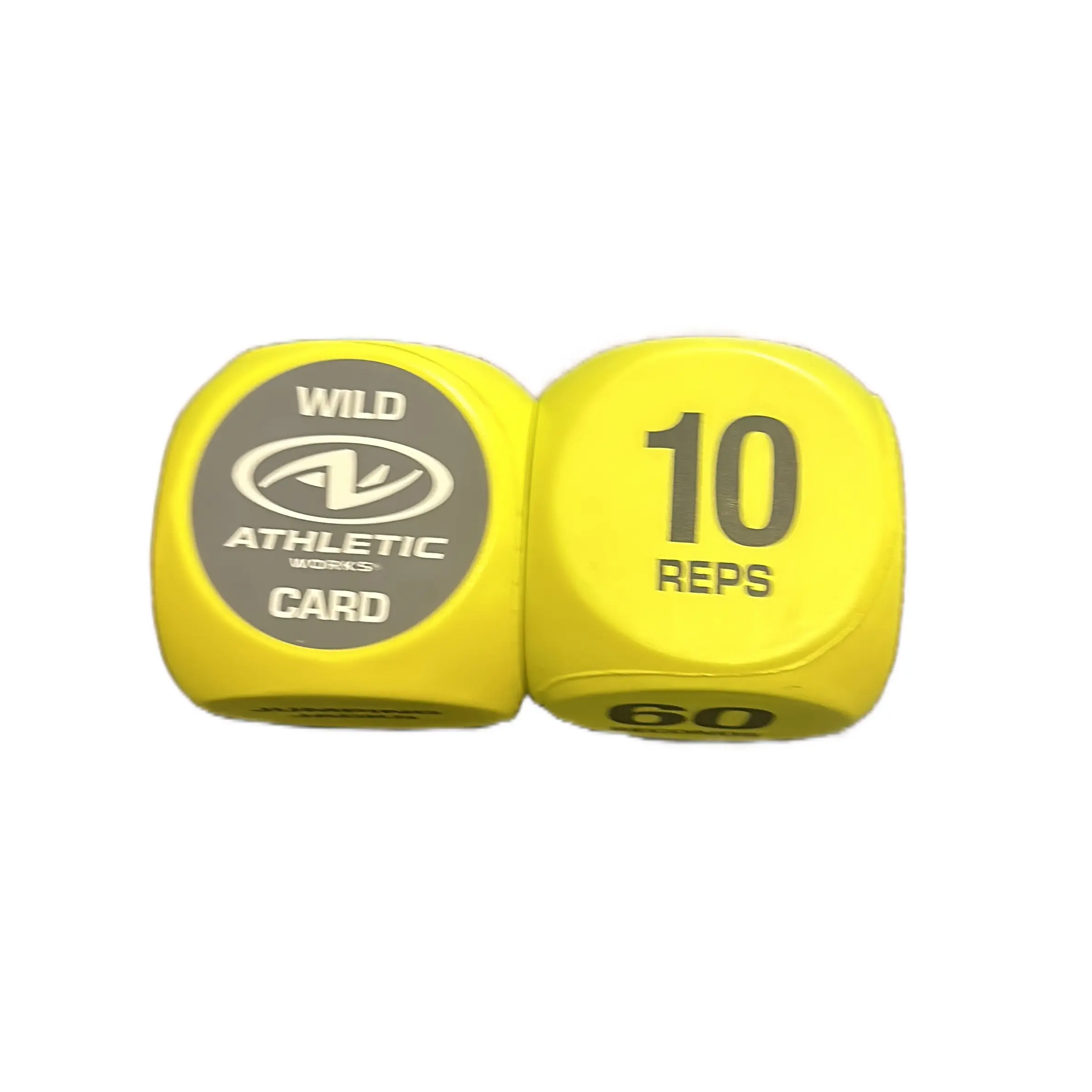 Athletic Works Exercise Workout Dice, 6-Sided, Foam, 2