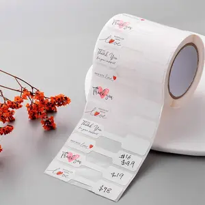 1 Roll/500 Sheets, Writeable Kraft Paper Stickers, Handmade Labels for Jewelry, Cake Shop Price Tags, Decorative Stickers