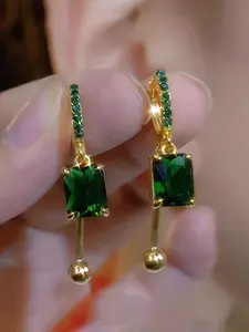 Elegant Geometric Square Stud Earrings, Fashionable High-End Design, Perfect for Stylish, Trendy Accessory for Women