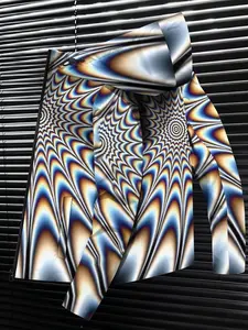 One-piece visual illusion printed jacket | Spring and Autumn | Futuristic couple trendy clothes