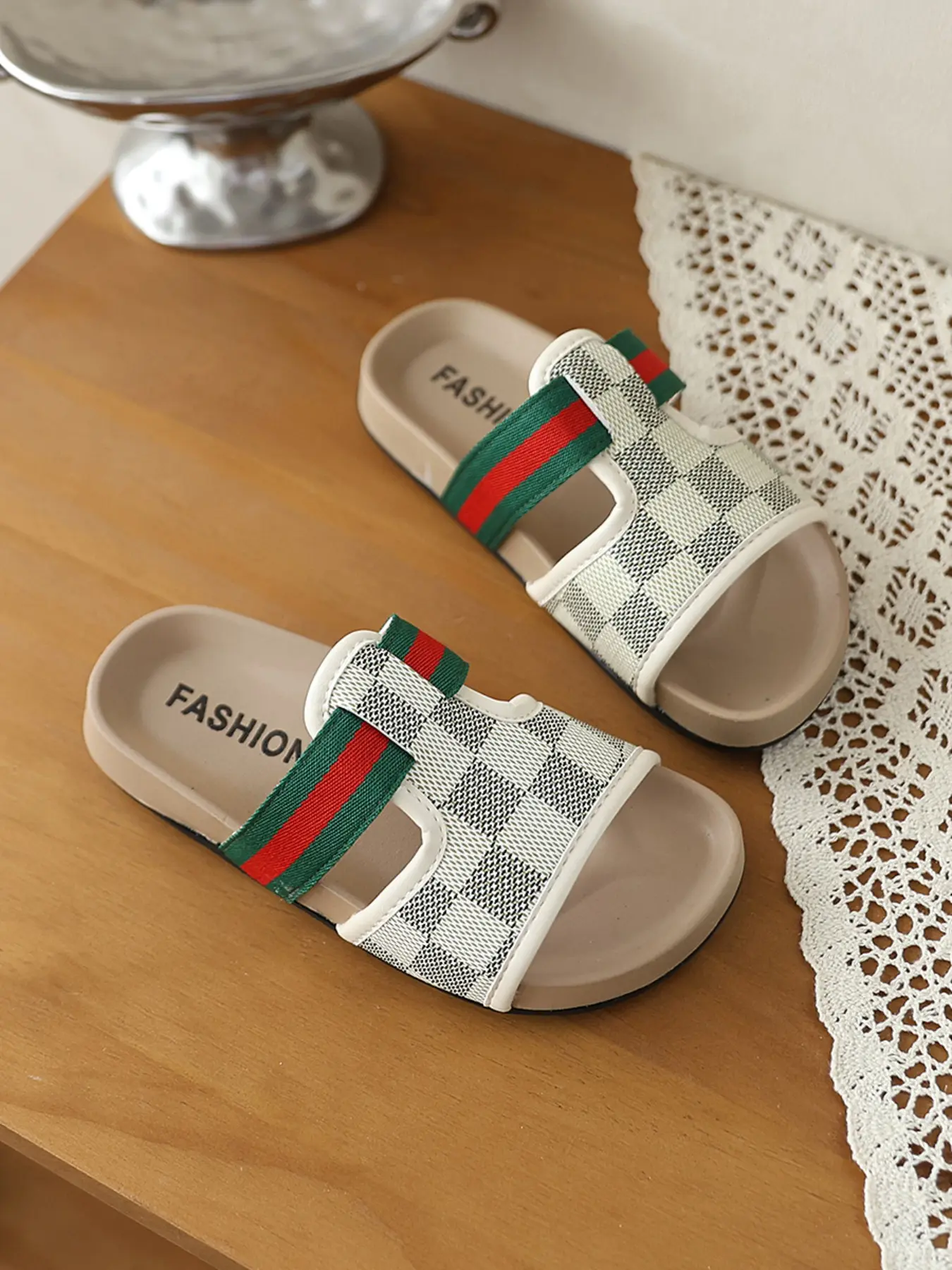Fashionable Unique PU Sandals, Casual Comfortable Non-slip Summer Sandals, Breathable Shoes for Girls
