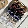 2026 Trend Set Female Elastic Hair Accessory - 16PCS Premium Solid Colors Satin Scrunchies (Scrunchies De Satin), No Damage Elegant Hair Ties, Clean Look for Daily/Work Use, Sohochic