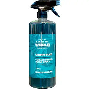 Detailing World Slick SiO2 Ceramic Detail Spray - Hydrophobic Layer, High-Gloss Shine, Durable Protection, Quick Flash, Automotive Glass Polish